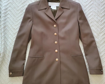 Vintage Escada Margaretha Ley 100% Wool Blazer With Dragon Buttons