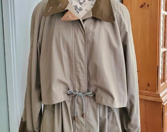 Vintage 80s Fleet Street Khaki Trenchcoat