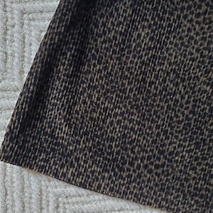 Vintage leopard print corduroy mini skirt image 3