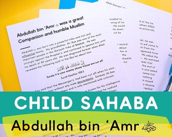 Abdullah bin 'Amr - Biography Reading Passage for Islamic Studies and English