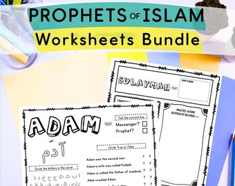 Islamic Prophets Worksheet Bundle