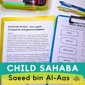Saeed bin Al-Aas - Biography Reading Passage for Islamic Studies and English - Islamic Resources