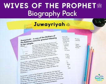 Juwayriyah (May Allah be pleased with her) - Mothers of the Believers Activities Pack