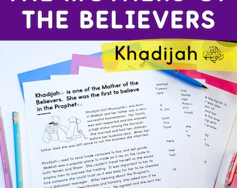 Khadijah (May Allah be pleased with her) - Mothers of the Believers Activities Pack