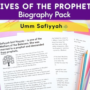 Safiyyah (May Allah be pleased with her) - Mothers of the Believers Activities Pack