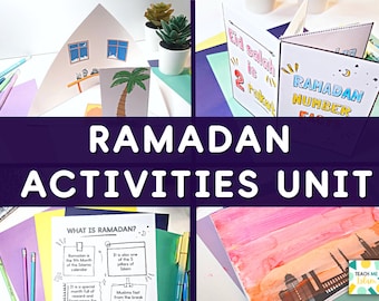 Ramadan Activities Unit for Muslim kids Islamic Worksheets and Activities