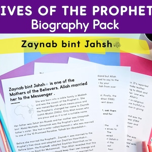 Zaynab bint Jahsh (May Allah be pleased with her) - Mothers of the Believers Activities Pack