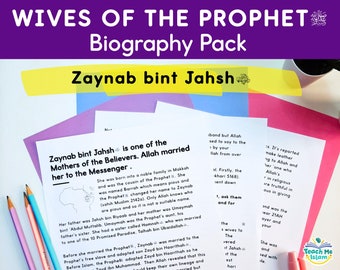 Zaynab bint Jahsh (May Allah be pleased with her) - Mothers of the Believers Activities Pack