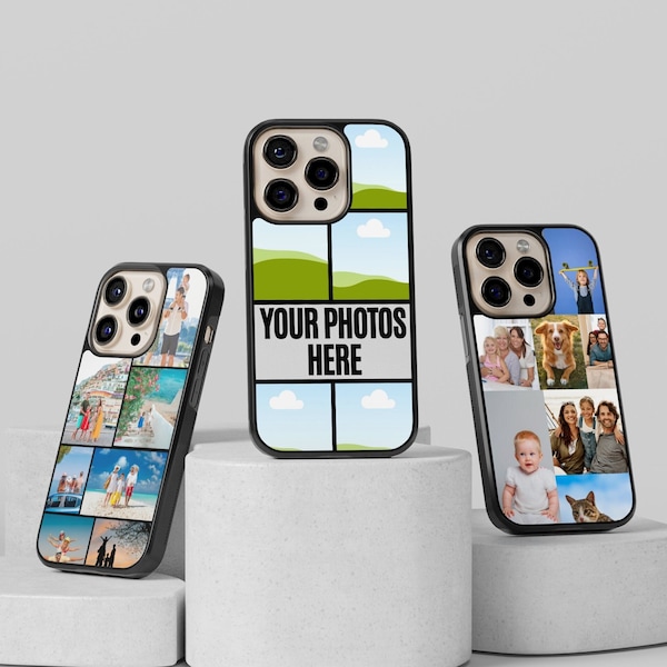 Phone Case Custom image Phone case Photo collage iPhone Case Custom photo Galaxy case Custom photo Personalized Case with pictures Collage