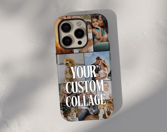 Custom phone case with Photo collage, Personalized Custom Picture Collage phone case, iPhone 17, iPhone 16, Customizable Galaxy S25, Pixel 9