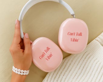Pink Glossy AirPods Max Cover – Snap On Air Pods Max Cover | Protective Case For New AirPods Max Headphones