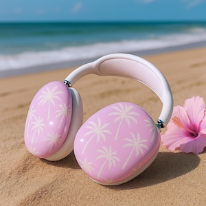 夏用AirPods Maxケース ゴーストAirPods Maxケースカバー キュートなAirPods Maxケース 女性用 AirPods Maxアクセサリー AirPods Maxケース ピンク