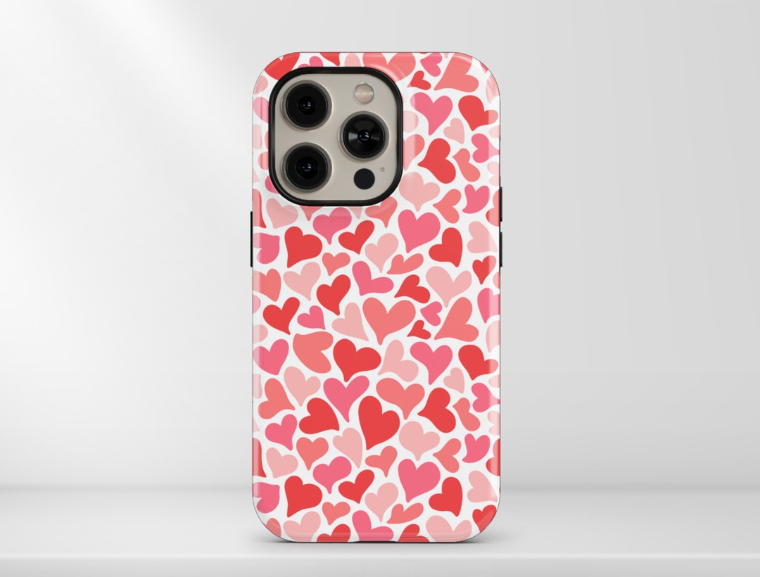 thumbnail image 2 of Teddy Bear's Valentine's Day Phone Case | Simplistic Pastel Heart Design | Gift For Apple IPhone 2 of 14