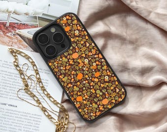Spring Floral Cute iPhone 17 16 15 14 13 12 Air Pro Max Plus Vintage Flower Pattern Phone Case Samsung Galaxy S25 S24 Ultra Google Pixel 9 8