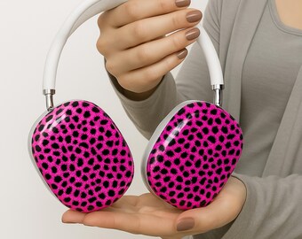 Leopard AirPods Max Cover, Protective Hard Shell Case