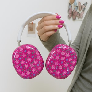 Floral AirPods Max Abdeckung | Schützende Hartschale, Girly Design
