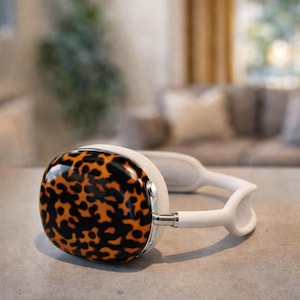 Etui AirPods Max z nadrukiem skorupy żółwia | Zatrzaskowe etui AirPods Max | Etui ochronne do nowych słuchawek AirPods Max
