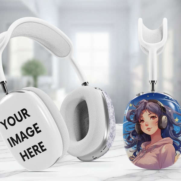 Custom image AirPods Max Cover, Snap Case Hard Plastic Protective Case, Cute Case for Airpods Max Headphones, Protective Cover Airpods Max