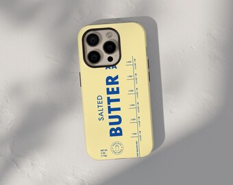 Salted Butter Phone Case, Cottagecore iPhone 17 Case, iPhone 17 Pro, iPhone 17e MagSafe Case, Samsung Galaxy S26 Ultra S25 FE Case Pixel 10