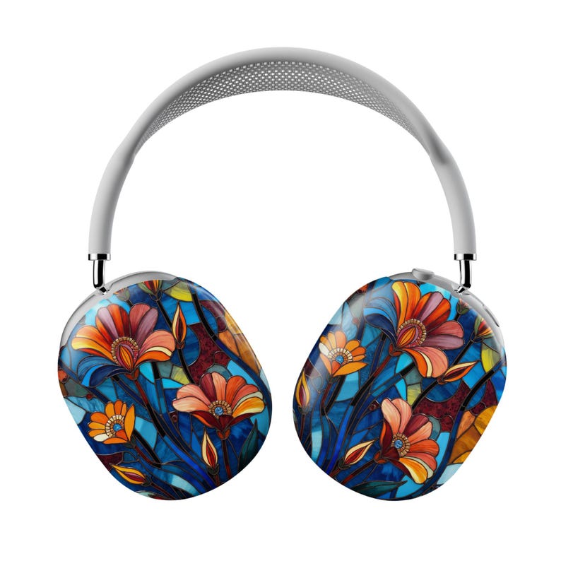Classy Stained Glass Wildflower AirPods Max Case - Thumbnail 3