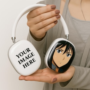 カスタムイメージ AirPods Max カバー、パーソナライズされた AirPods Max ケース、AirPods Max ケース カスタム、Airpods Max ヘッドフォン カバー、AirPods Max ケース スナップオン