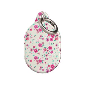 Rosa Blumen AirTag Hülle, AirTag Halter, AirTag Schlüsselanhänger niedlich, Ästhetische AirTag Abdeckung, AirTag Hülle, Air Tag Halter Hülle, Geburtstag & Haustiereltern