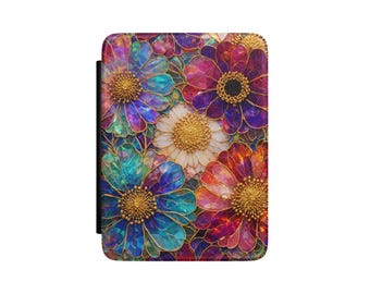 Heirloom Glow Kindle Case, Floral Faux Leather Cover with Hand Strap, Paperwhite & Colorsoft