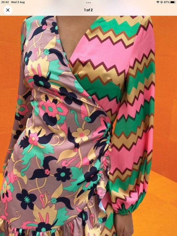 Ladies Silk Midi Wrap Over Dress Brand New Medium Size 10/12 - Etsy