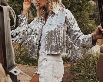 sequin coats jackets