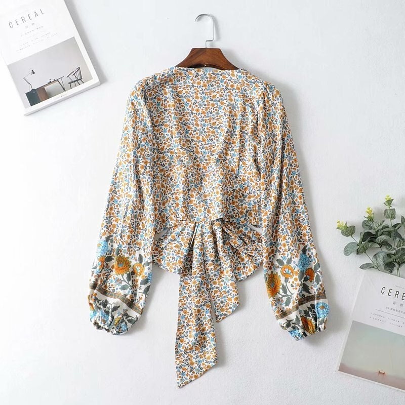 Boho Floral Vintage Shirt Retro Shirt Boho Shirt Women - Etsy