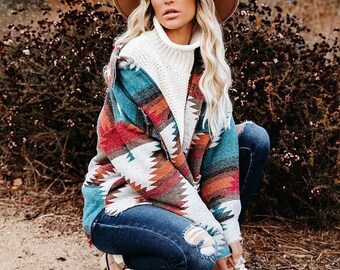 Trendybeggarz Geometric Festival Coat 