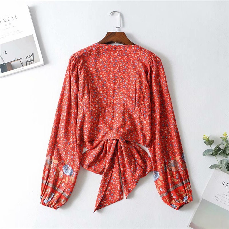 Boho Floral Vintage Shirt Retro Shirt Boho Shirt Women - Etsy