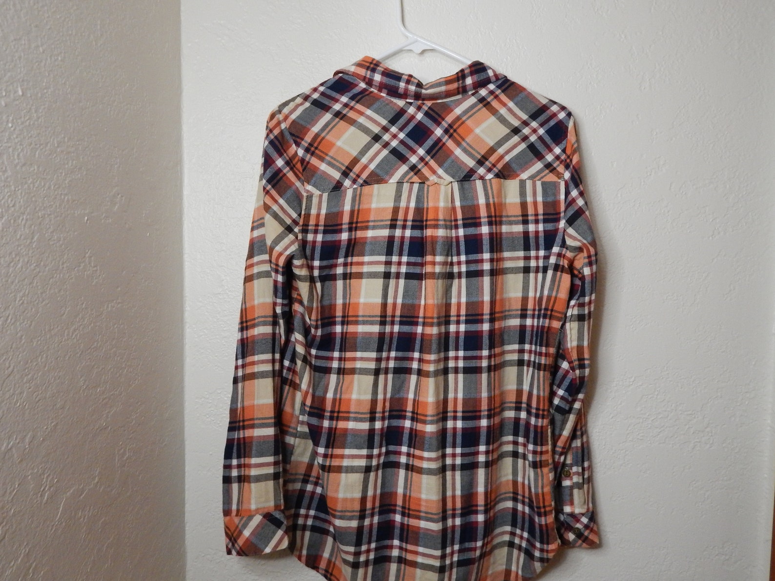 Orange plaid shirt Etsy