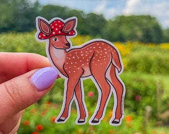 Deer Mushroom Sticker
