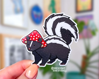 Skunk Mushroom Sticker