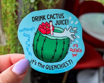 Cactus Juice Sticker