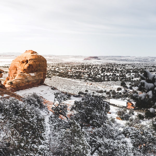 Landscape Photography Digital Download - Utah - Desert - Moab - Snow