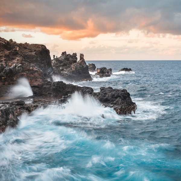 Landscape Photography Digital Download - Hawaii - Seascape - Sunset