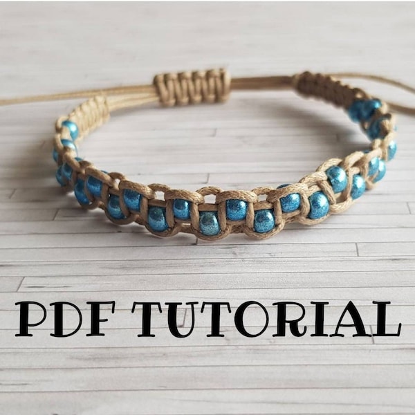 Macrame Bracelet Pattern Pdf Instructions Tutorial Forest Etsy Canada