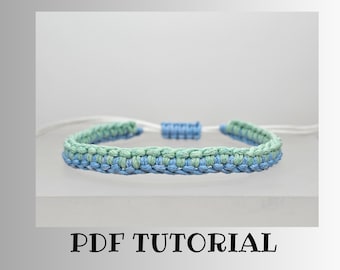 Green and Blue Ladder Bracelet Tutorial ~ How To ~ Do It Yourself Bracelet ~ Jewelry Making Project ~ Home Craft