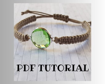 Green Charm Crystal Bracelet Tutorial ~ How To ~ Do It Yourself Bracelet ~ Jewelry Making Project ~ Home Craft