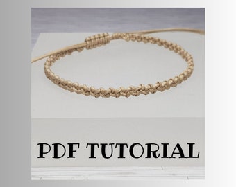 Minimalist Friendship Macrame Bracelet Tutorial ~ How To ~ Do It Yourself Bracelet ~ Jewelry Making Project ~ Home Craft