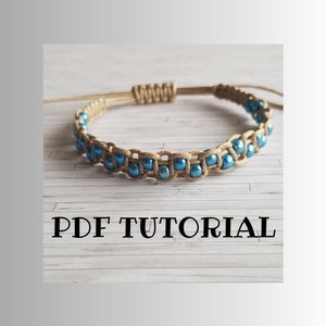 Blue Bead Bracelet Tutorial ~ How To ~ Do It Yourself Bracelet  ~ Jewelry Making Project ~ Step by Step Instructions