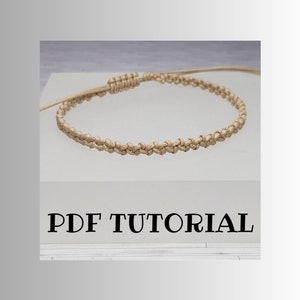 Minimalist Friendship Macrame Bracelet Tutorial ~ How To ~ Do It Yourself Bracelet ~ Jewelry Making Project ~ Home Craft