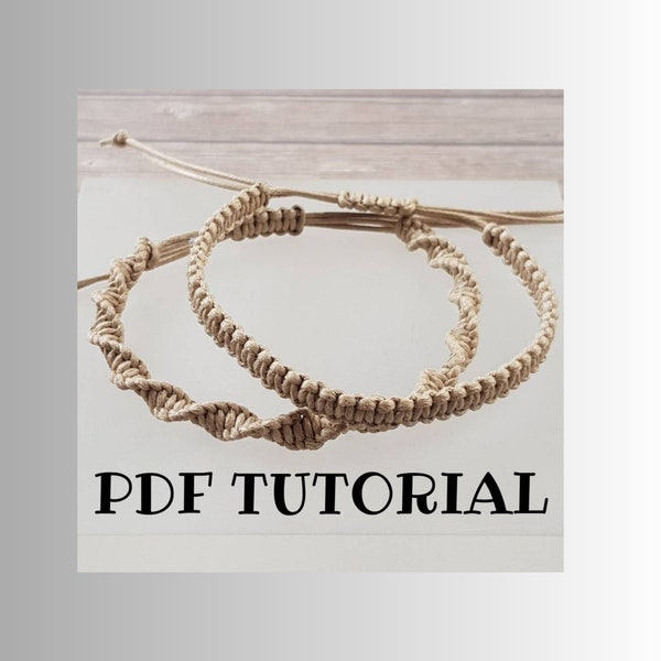 Macrame Friendship Bracelet Tutorial ~ How To ~ Do It Yourself Bracelet  ~ Jewelry Making Project ~ Step by Step Instructions