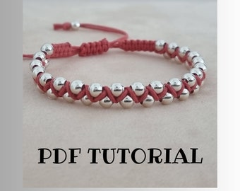 Silver Bead Friendship Bracelet Tutorial ~ Goddess Bracelet ~ How To ~ Do It Yourself Bracelet ~ Jewelry Making Project ~ Home Craft