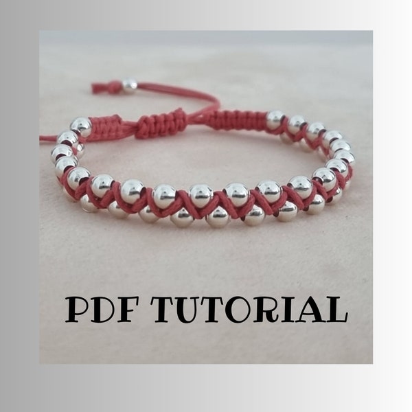 Silver Bead Friendship Bracelet Tutorial ~ Goddess Bracelet ~ How To ~ Do It Yourself Bracelet ~ Jewelry Making Project ~ Home Craft