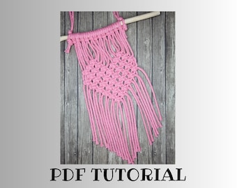 Wall Hanging Tutorial Tutorial ~ Do It Yourself Macrame Home Decor Tutorial ~ Home Decor Craft ~ Wall Art