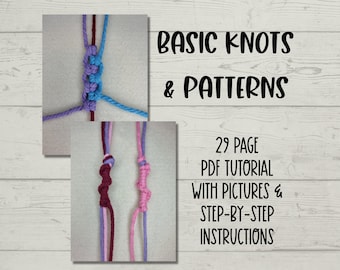 Basic Knots & Patterns Tutorial ~ How To ~ Do It Yourself Bracelet ~ Jewelry Making Project ~ Home Craft