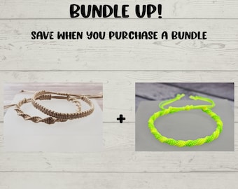 BUNDLE! Friendship Macrame + Spiral Twist Bracelet Tutorial ~ How To ~ Do It Yourself Bracelet ~ Jewelry Making Project ~ Macrame Bracelet